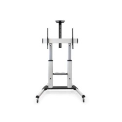 Ruote in alluminio con supporto a pavimento Tooq 60-100 - Colore argento