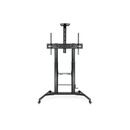 Supporto da pavimento regolabile Tooq con ruote 60-100 - Nero