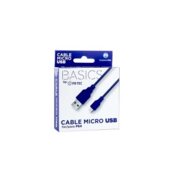 Cavo micro USB FR-TEC - Lunghezza 3 m - Comoda ricarica per controller Dualshock 4 - Colore blu