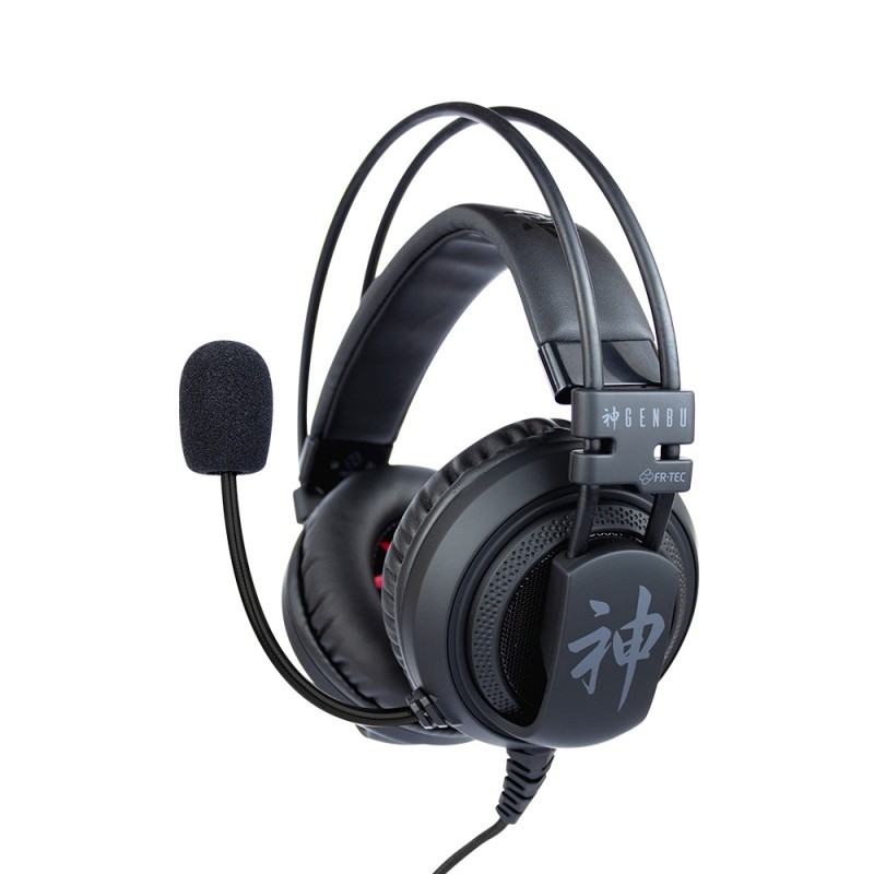 Cuffie da gioco FR-TEC Genbu - Altoparlante da 50 mm - Microfono flessibile - Cavo intrecciato da 1,20 m - Colore nero Cuffie da gioco FR-TEC Genbu - Altoparlante da 50 mm - Microfono flessibile - Cavo intrecciato da 1,20 m - Colore nero