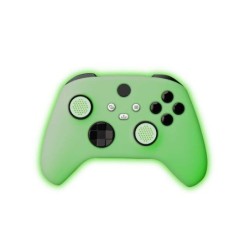 Custodia in silicone FR-TEC per Xbox che si illumina al buio - Grip inclusi - Si illumina al buio - Colore verde