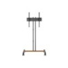 Aisens Soporte de Suelo Eco con Rueda para Monitor/TV 35Kg de 32-55 - Color Negro