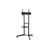 Aisens Eco Supporto da Pavimento con Ruote - Vassoio DVD per Monitor/TV 50Kg da 37-70 - Colore Nero