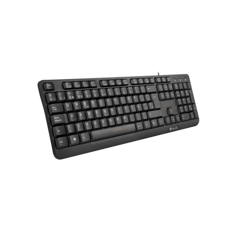 NGS FunkyV3 Teclado Multimedia USB - 12 Teclas Multimedia - Cable de 1.40m - Color Negro NGS FunkyV3 Teclado Multimedia USB - 12 Teclas Multimedia - Cable de 1.40m - Color Negro