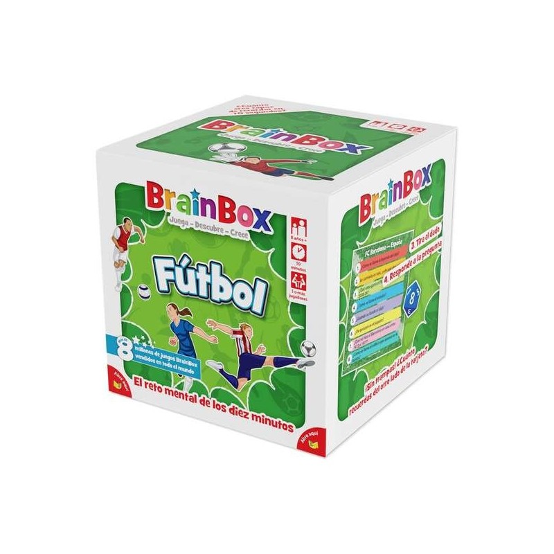BrainBox Gioco di Carte da Calcio - Tema Sport/Calcio - Da 1 a 8 Giocatori - Da 8 Anni - Durata 15-30min. ca. BrainBox Gioco di Carte da Calcio - Tema Sport/Calcio - Da 1 a 8 Giocatori - Da 8 Anni - Durata 15-30min. ca.