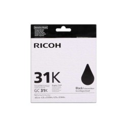 Cartuccia gel nera originale Ricoh GC31K - 405688