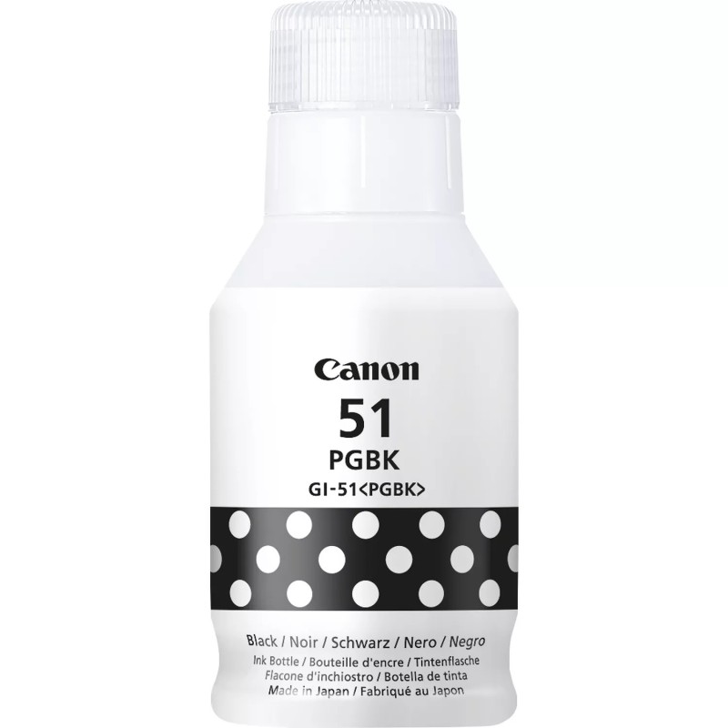 Canon GI51 Negro Botella de Tinta Original - GI51PGBK/4529C001 Canon GI51 Negro Botella de Tinta Original - GI51PGBK/4529C001