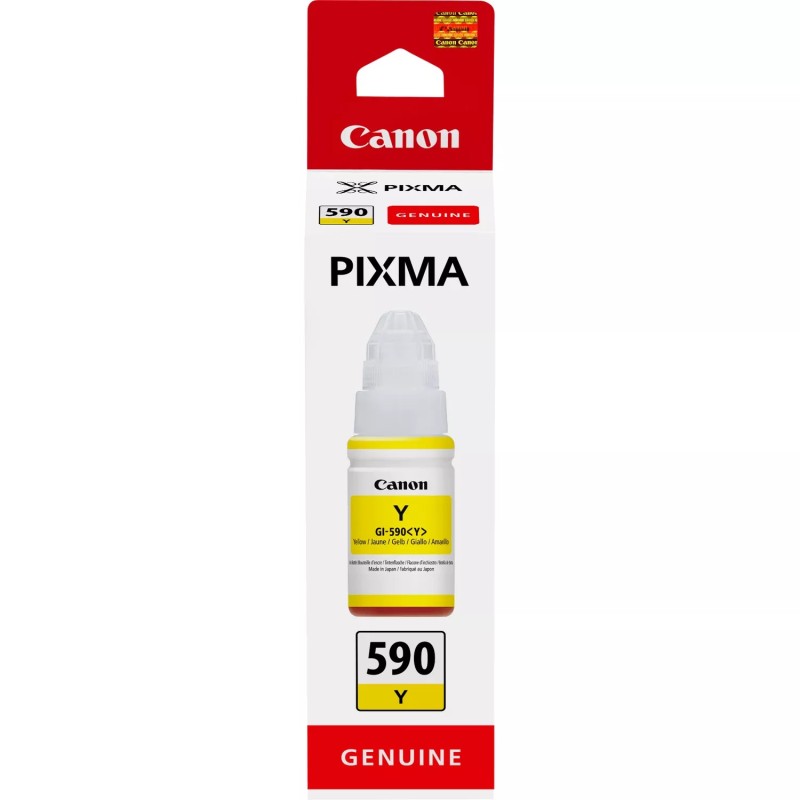 Canon GI590 Amarillo Botella de Tinta Original - GI590Y/1606C001 Canon GI590 Amarillo Botella de Tinta Original - GI590Y/1606C001
