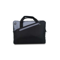 NGS Ginger Maletin para Portatil 14" - Acolchado Interior - 2 Compartimentos y Bolsillo Exterior - Color Negro/Gris
