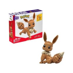 Mattel Mega Construx Wonder Builders Pokemon Eevee Jumbo - Figura da costruzione - Dimensioni 29 cm circa. - 824 pezzi