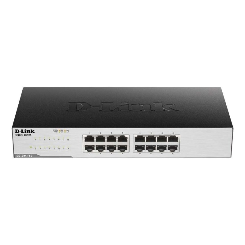D-Link Switch 16 Puertos Gigabit 10/100/1000 Mbps D-Link Switch 16 Puertos Gigabit 10/100/1000 Mbps