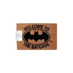 Zerbino Pyramid DC Comics Batman Benvenuti nella Batcaverna - Realizzato in fibra di cocco con base in PVC - Dimensioni 60x40 cm