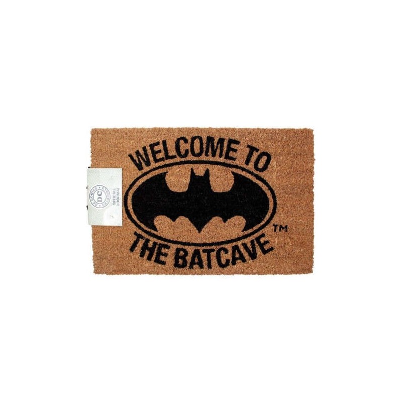 Zerbino Pyramid DC Comics Batman Benvenuti nella Batcaverna - Realizzato in fibra di cocco con base in PVC - Dimensioni 60x40 cm Zerbino Pyramid DC Comics Batman Benvenuti nella Batcaverna - Realizzato in fibra di cocco con base in PVC - Dimensioni 60x40 cm