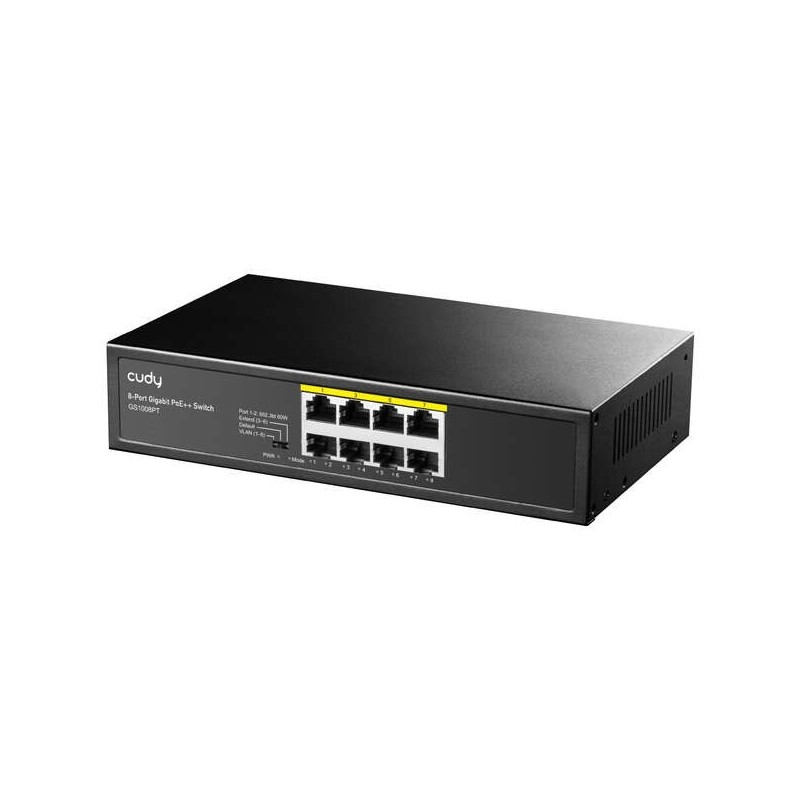 Cudy GS1008PT Switch Gigabit PoE+ de 8 Puertos Cudy GS1008PT Switch Gigabit PoE+ de 8 Puertos