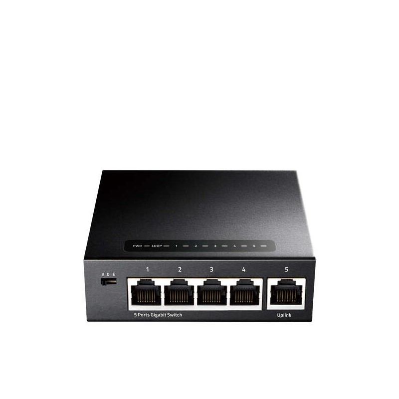 Switch Cudy GS105 5 porte Gigabit adattive 10/100/1000 Mbps Switch Cudy GS105 5 porte Gigabit adattive 10/100/1000 Mbps