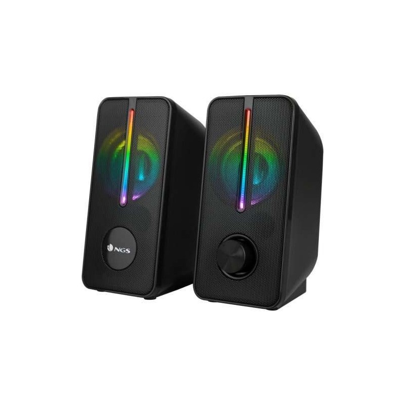 Altoparlanti NGS Gaming GSX-150 USB 2.0 12W - Illuminazione LED RGB - Connessione jack da 3,5 mm - Controlli degli altoparlanti Altoparlanti NGS Gaming GSX-150 USB 2.0 12W - Illuminazione LED RGB - Connessione jack da 3,5 mm - Controlli degli altoparlanti