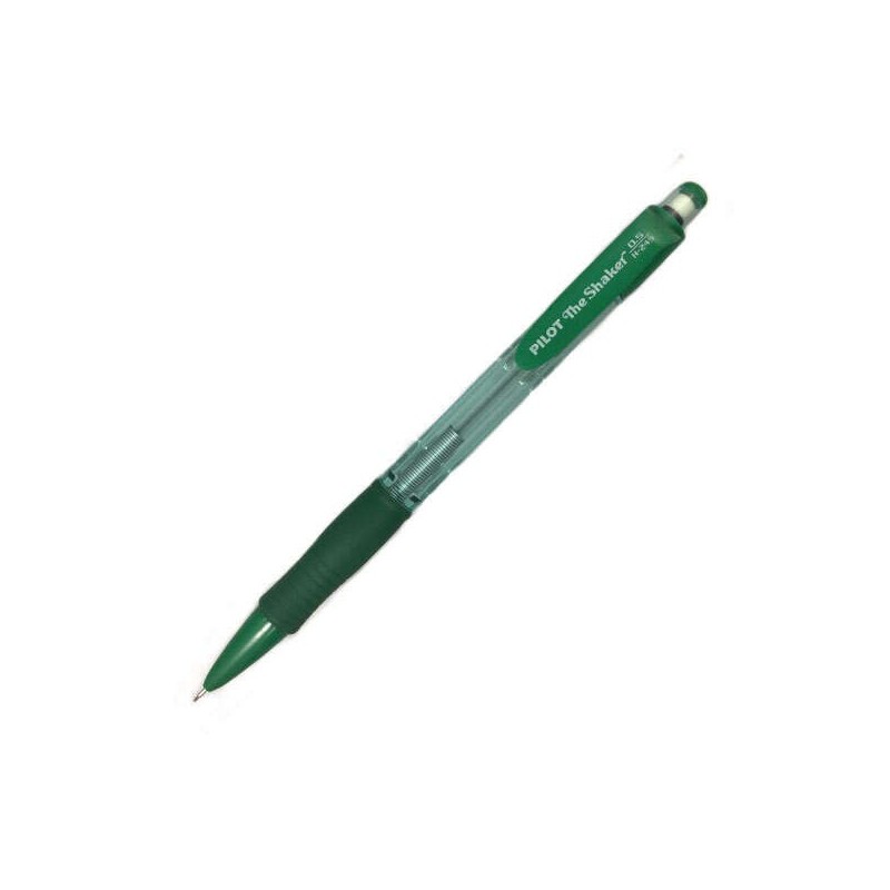 Portamine Pilot The Shaker H-245 - Impugnatura in gomma - Mina da 0,5 mm - Gomma - Colore verde Portamine Pilot The Shaker H-245 - Impugnatura in gomma - Mina da 0,5 mm - Gomma - Colore verde