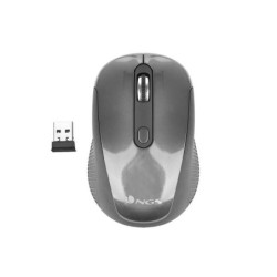 Mouse USB wireless NGS Haze 1600 dpi - 3 pulsanti - Uso ambidestro - Colore grigio/nero