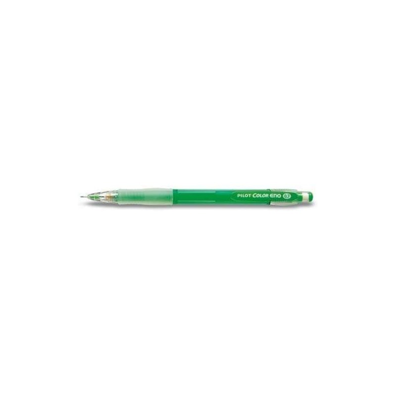 Pilot Portaminas Color Eno H-197 - Trazo 0.7mm - Grip de Goma - Goma de Borrar - Mina Color Verde Pilot Portaminas Color Eno H-197 - Trazo 0.7mm - Grip de Goma - Goma de Borrar - Mina Color Verde