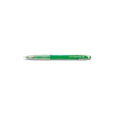 Pilot Portaminas Color Eno H-197 - Trazo 0.7mm - Grip de Goma - Goma de Borrar - Mina Color Verde