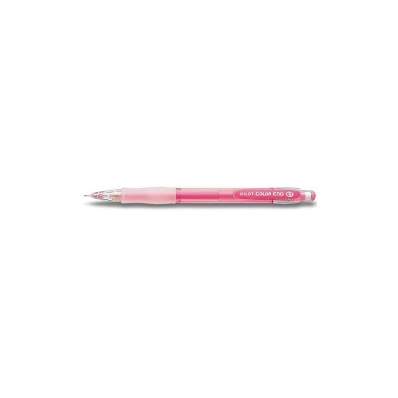 Pilot Portaminas Color Eno H-197 - Trazo 0.7mm - Grip de Goma - Goma de Borrar - Mina Color Rosa Pilot Portaminas Color Eno H-197 - Trazo 0.7mm - Grip de Goma - Goma de Borrar - Mina Color Rosa