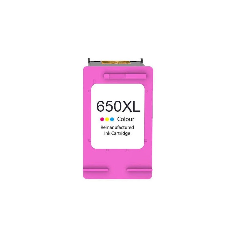 Cartuccia d'inchiostro rigenerata a colori HP 650XL - Sostituisce CZ102AE Cartuccia d'inchiostro rigenerata a colori HP 650XL - Sostituisce CZ102AE