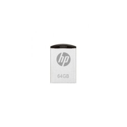 Memoria USB 2.0 HP v222w da 64 GB - Design metallico - Colore acciaio (Pendrive)