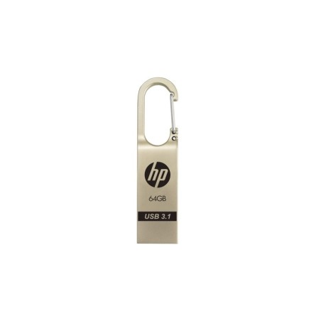 Memoria USB 3.1 HP x760w da 64 GB - Design metallico con clip - Colore oro chiaro (Pendrive)