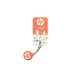 HP X778W Memoria USB 3.1 128GB - Diseño Helado Naranja y Blanco (Pendrive)