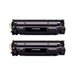 Canon 728/725/712/713/726 Nero Confezione da 2 cartucce toner generiche - Sostituisce 3500B002/3484B002/1870B002/1871B002/3483B0