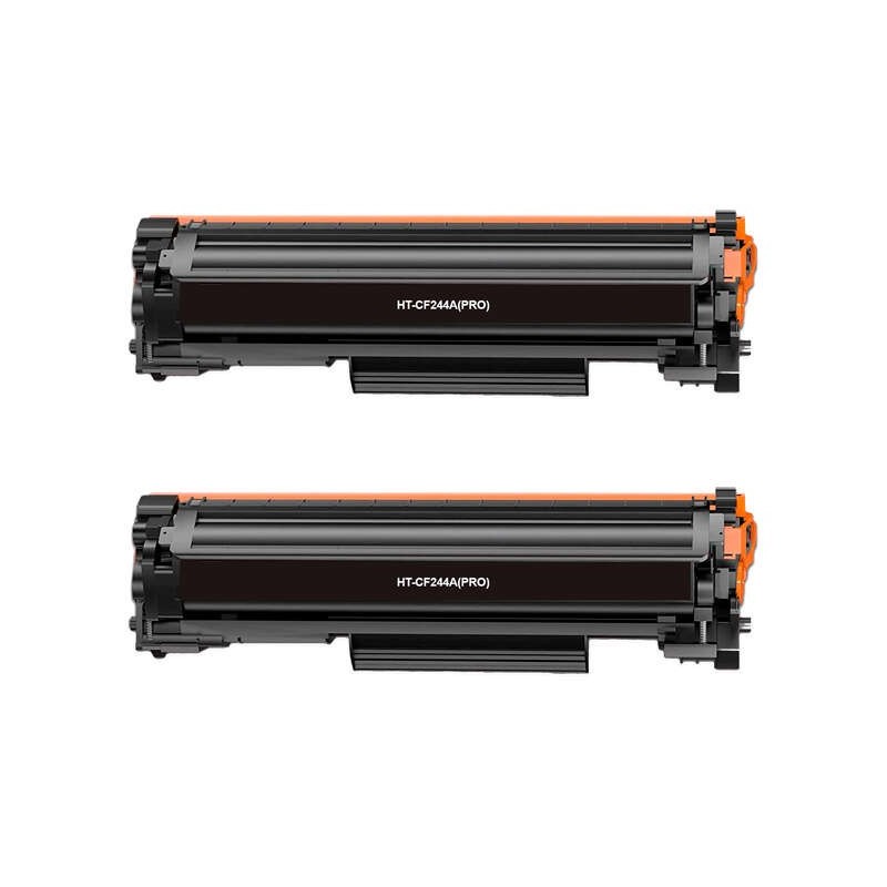 Confezione nera da 2 cartucce toner generiche HP CF244A - Sostituisce 44A Confezione nera da 2 cartucce toner generiche HP CF244A - Sostituisce 44A