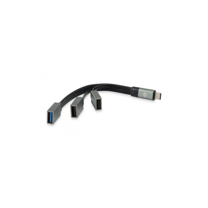 Conceptronic Hubbies Extensor de USB-C a 2 Puertos USB-A 2.0 y 1 Puerto USB-A 3.0 - 2X 480Mbps 1X 5Gbps - Negro Conceptronic Hubbies Extensor de USB-C a 2 Puertos USB-A 2.0 y 1 Puerto USB-A 3.0 - 2X 480Mbps 1X 5Gbps - Negro