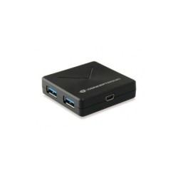 Conceptronic Hubbies 02 Extensor de USB-A 3.0 a 4 Puertos USB-A 3.0 - 5Gbps - Negro