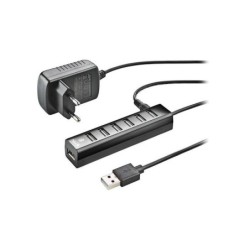 NGS Ihub7 Tiny Hub USB 2.0 - 7 Puertos USB 2.0 - Adaptador de Corriente - Velocidad hasta 480Mbps