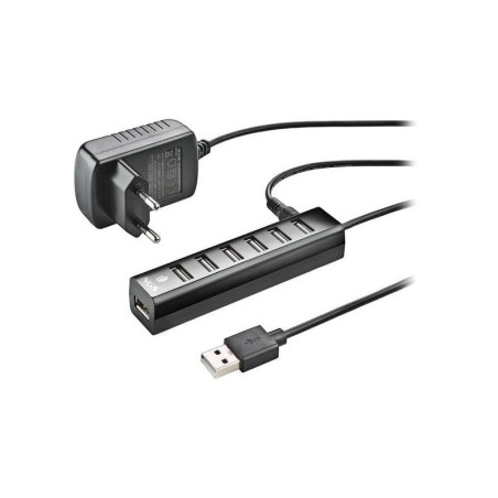 Hub NGS Ihub7 Tiny USB 2.0 - 7 Porte USB 2.0 - Alimentatore - Velocità fino a 480Mbps