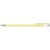 Pentel Hybrid Milky Penna a sfera - Punta fine 0,8 mm - Tratto 0,4 mm - Inchiostro gel opaco - Colore giallo pastello 12pz 12pz