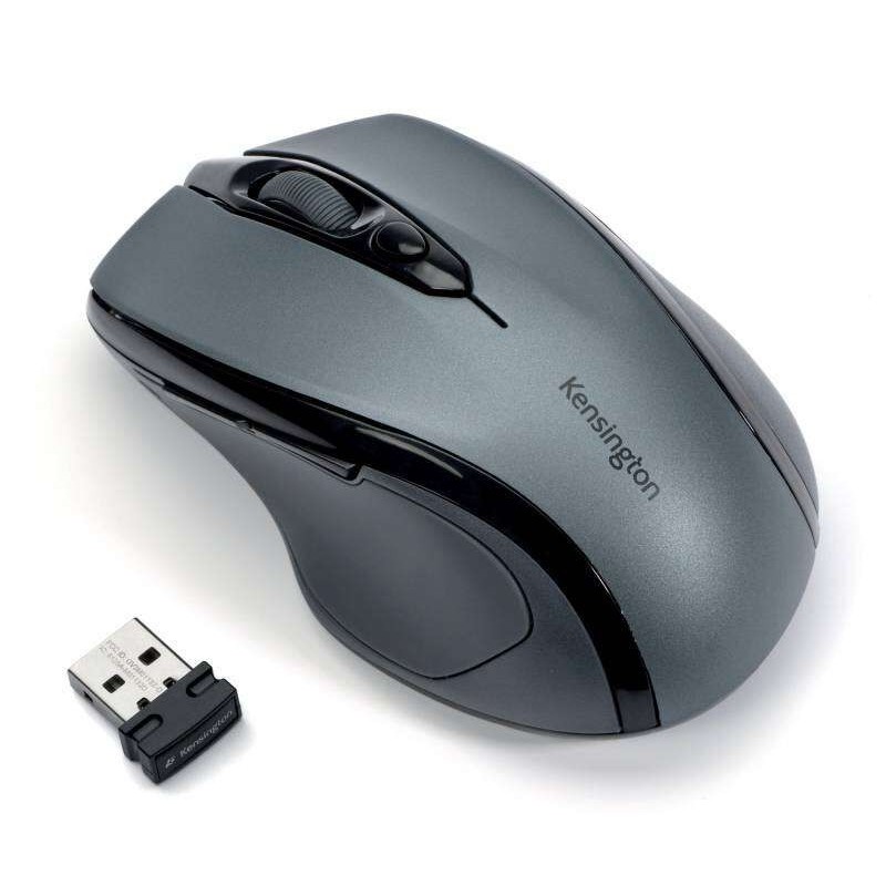 Kensington Raton Inalambrico PRO Fit Tamaño Mediano Ergonomico 1750Ppp - Gris Grafito Kensington Raton Inalambrico PRO Fit Tamaño Mediano Ergonomico 1750Ppp - Gris Grafito