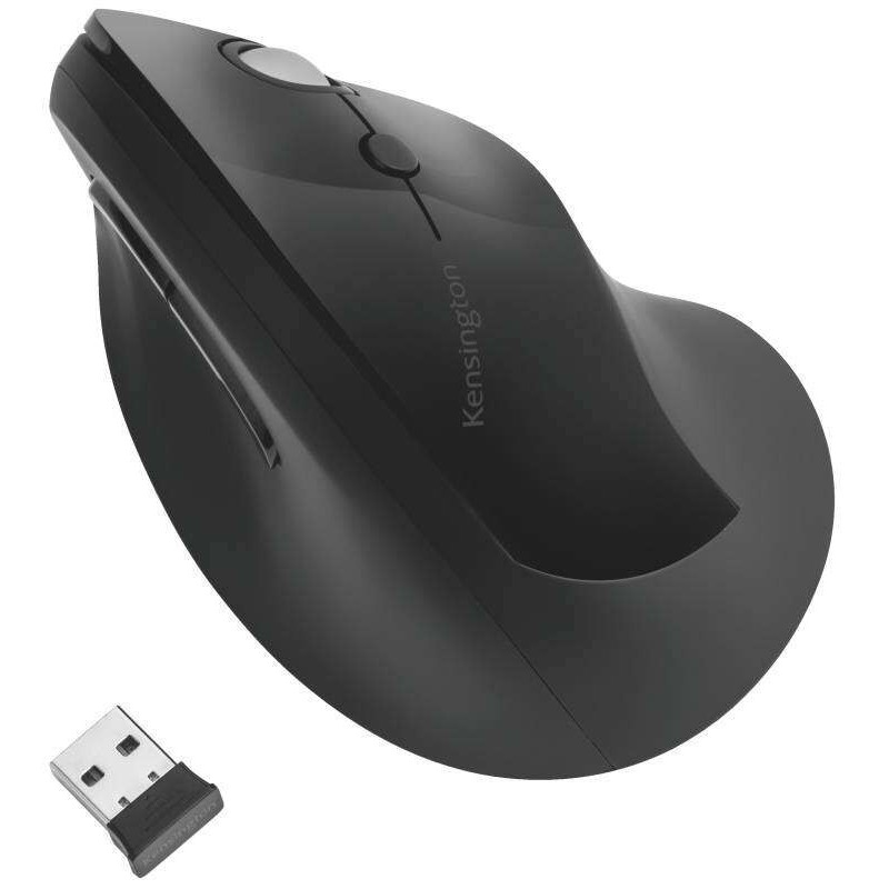 Mouse verticale wireless Kensington PRO Fit Ergo - Miglioramento della postura - Contorno naturale - Nero Mouse verticale wireless Kensington PRO Fit Ergo - Miglioramento della postura - Contorno naturale - Nero