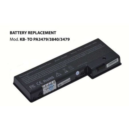Kloner KB-TO3479/3480/PA3479 Batteria per Toshiba 10,8 V 4400 mAh