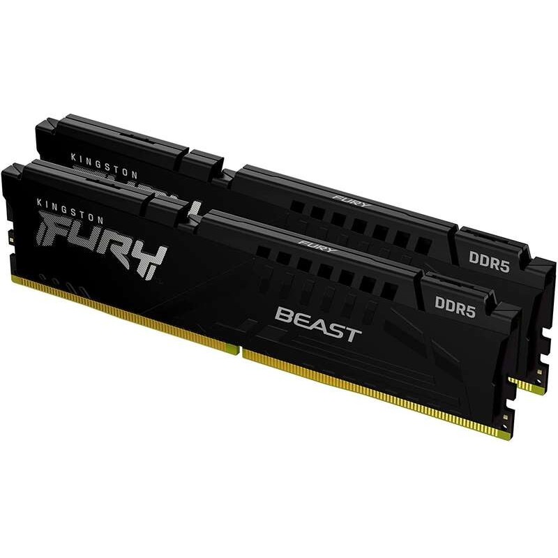 Kingston Fury Beast Memoria RAM DDR5 5200MHz 32GB (2x16GB) CL40 Kingston Fury Beast Memoria RAM DDR5 5200MHz 32GB (2x16GB) CL40
