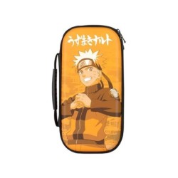 Custodia Konix Naruto per Nintendo Switch - Contiene 8 carte da gioco - Tasca in rete - Maniglia per il trasporto