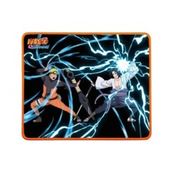 Tappetino da gioco Konix Naruto Vs Sasuke L - Bordi rinforzati - Antiscivolo - Dimensioni 400x300 mm