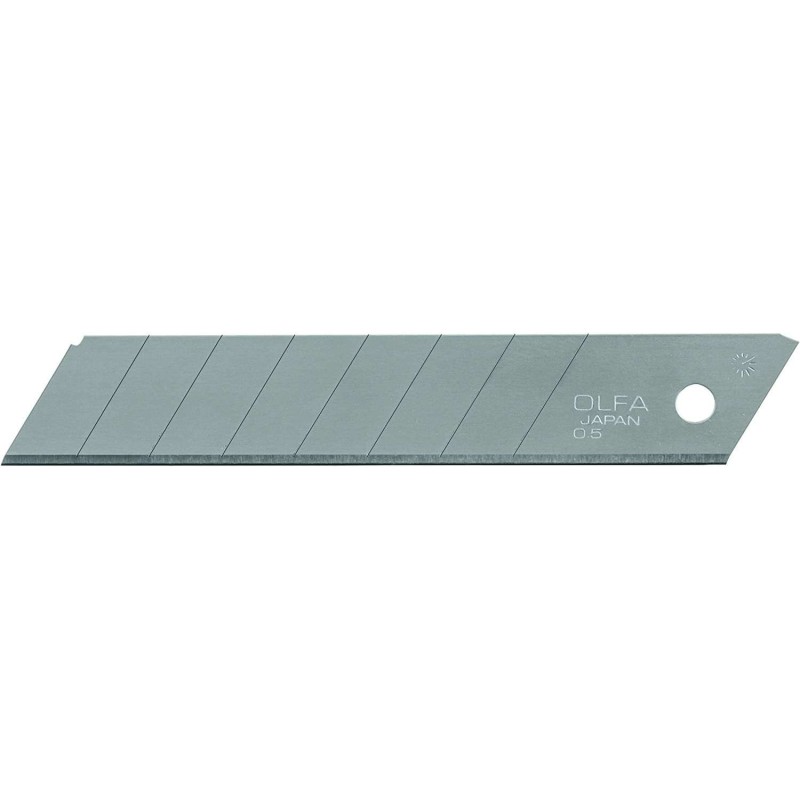 Olfa Confezione da 10 Lame di Ricambio per Cutter Olfa - 8 Segmenti - Larghezza 18mm Olfa Confezione da 10 Lame di Ricambio per Cutter Olfa - 8 Segmenti - Larghezza 18mm