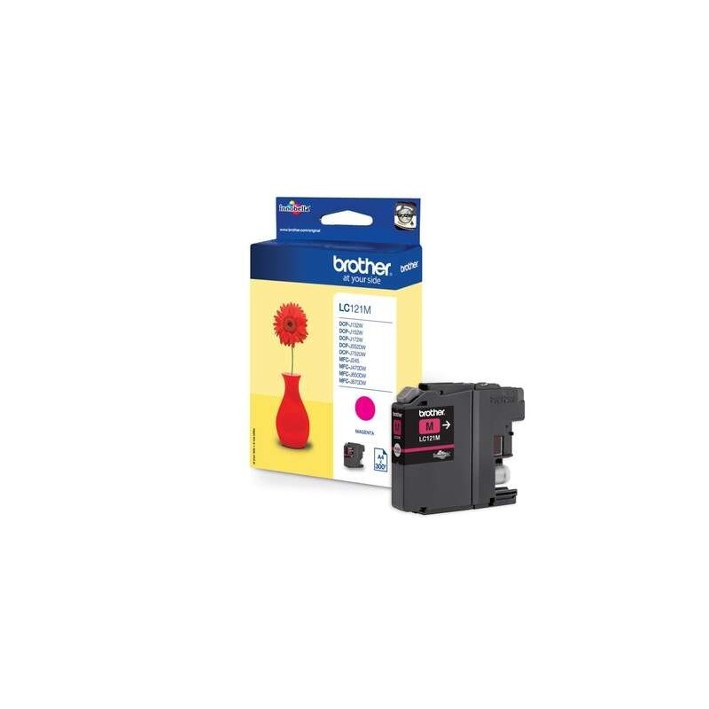 Cartuccia d'inchiostro originale Brother LC121 magenta - LC121MBP Cartuccia d'inchiostro originale Brother LC121 magenta - LC121MBP