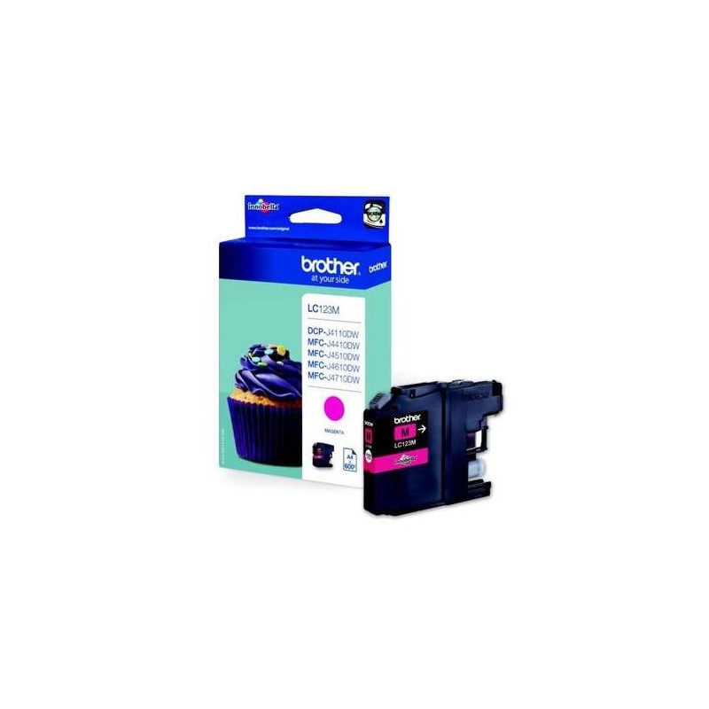 Cartuccia d'inchiostro originale Brother LC123 magenta - LC123MBP Cartuccia d'inchiostro originale Brother LC123 magenta - LC123MBP
