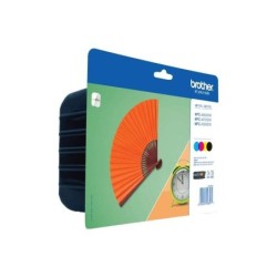 Brother LC129XL/LC125XL Pack de 4 Cartuchos de Tinta Originales - LC129XLVALBP