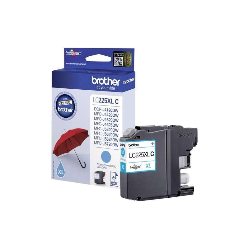Cartuccia d'inchiostro originale Brother LC225XL ciano - LC225XLCBP Cartuccia d'inchiostro originale Brother LC225XL ciano - LC225XLCBP