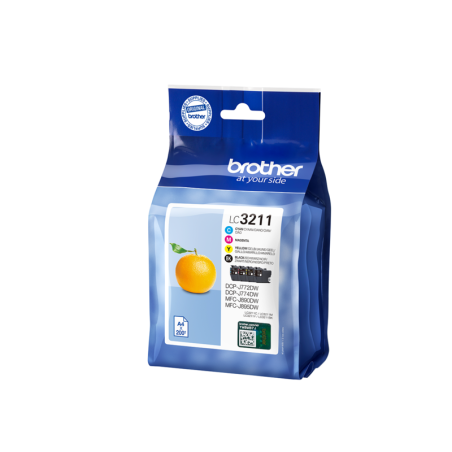 Brother LC3211 Pack de 4 Cartuchos de Tinta Originales - LC3211VAL
