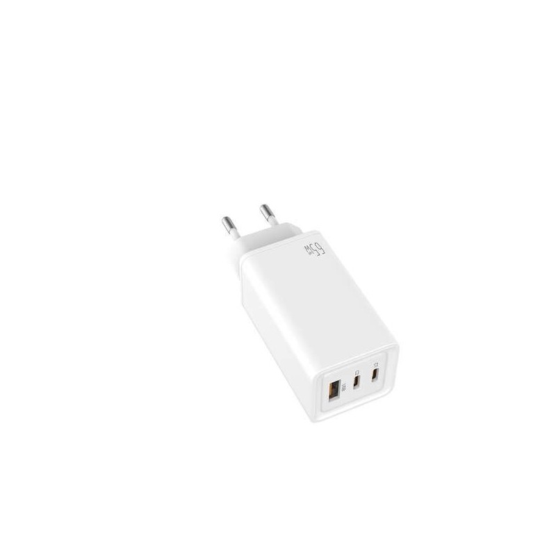 Caricabatterie universale Leotec Quick Charge GaN 2 USB-C PD + 1 USB-A 65W Caricabatterie universale Leotec Quick Charge GaN 2 USB-C PD + 1 USB-A 65W