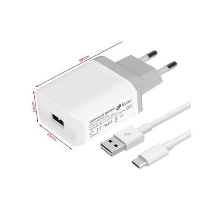 Leotec Cargador de Carga Rapida USB-A/USB-C 18W